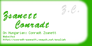 zsanett conradt business card